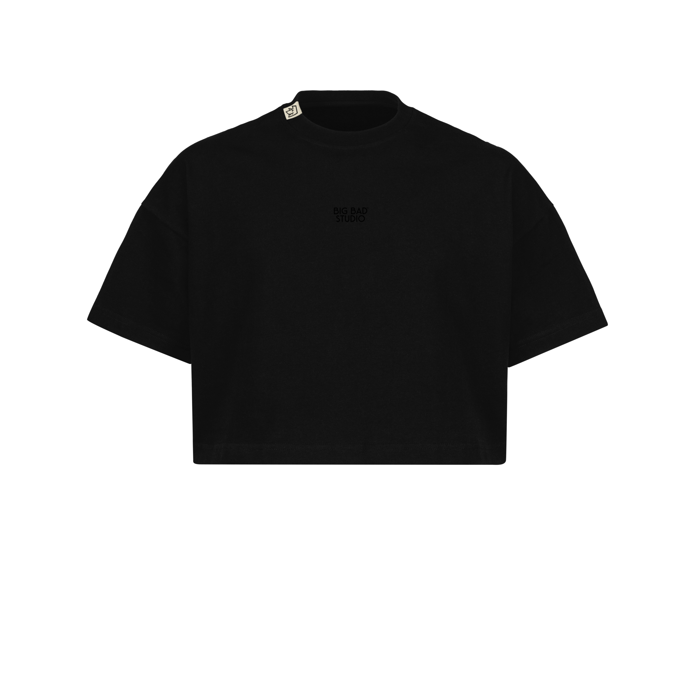 Black "Signature" Cropped